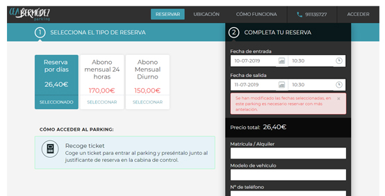 reserva tu parking online